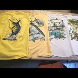 LOT 4 men’s Guy Harvey short sleeve T-shirts